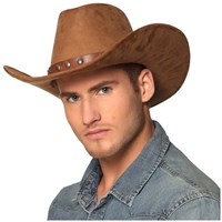 Boland cappello da cowboy Nebraska effetto suede per adulti - festa western-2