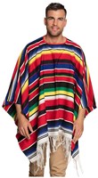 Boland poncho costume messicano carnevale adulti poliestere festa