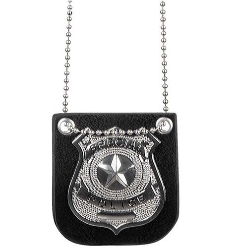 Boland distintivo catena polizia - Accessorio Special Police per adulti-2