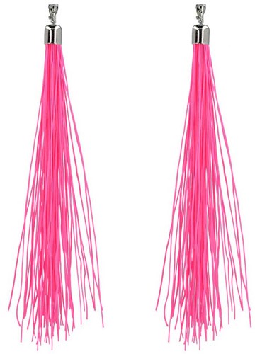 Boland orecchini neon rosa festival accessorio disco anni 80 donna