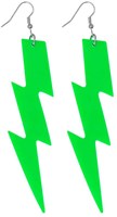 Boland orecchini verde neon flash accessorio retrò disco donna