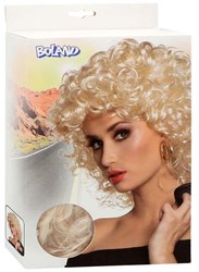 Boland parrucca Sandy bionda riccia media donna accessorio retrò