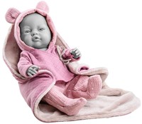 Paola Reina Set di abbigliamento Bebitos ragazza rosa/fazzoletto (45cm)-3