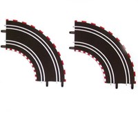 Carrera curva pista da corsa - 2 pezzi parti pista plastica 1:43