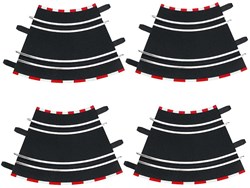 Carrera curve pista 1/45 gradi - 4 pezzi - set di espansione