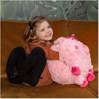 Noxxiez unicorno peluche scaldamani cuscino rosa 35cm-2