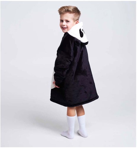 Noxxiez felpa panda con cappuccio pile per bambini 3-6 anni-2