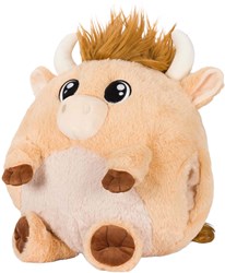 Noxxiez cuscino scaldamani peluche mucca - cuscino super morbido per bambini