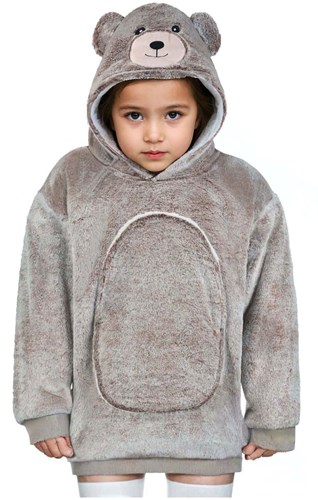 Noxxiez Coperta Felpa Orso - Felpa Bambini Pile 3-6 Anni - Coccola