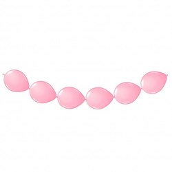 Folat - Palloncini da annodare rosa chiaro 8 pezzi ghirlanda 3 metri