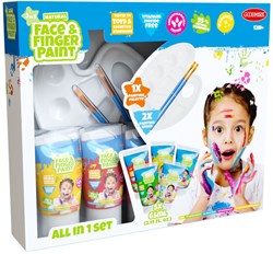 Face & Finger Paint set pittura bambini trucco 5 colori sicuro