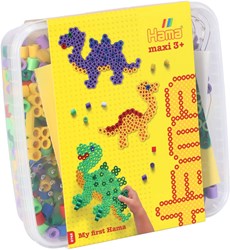 Hama Maxi Perline da Stirare Set Dinosauri - 600 pezzi - Gioco creativo