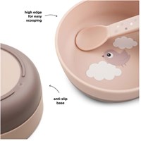 Done by Deer ciotola rosa antiscivolo bimbo plastica 375ml-3