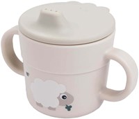 Done by Deer tazza con beccuccio per bambini con manico beige 215ml senza BPA
