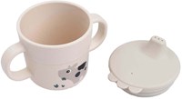 Done by Deer tazza con beccuccio per bambini con manico beige 215ml senza BPA-2