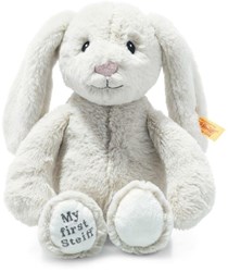 Steiff peluche morbido My first Steiff Hoppie coniglio grigio chiaro 26 cm