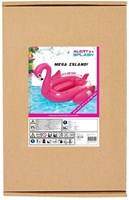 Alert isola gonfiabile fenicottero piscina 240x180 cm con maniglie