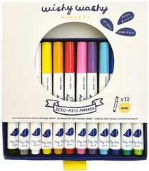 Jaq Jaq Bird pennarelli lavabili mini set - 12 colori per bambini