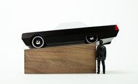 Candylab espositore in legno auto giocattolo - Walnut Base - magnetico-2
