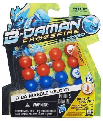 Hasbro B-Daman biglie set ricarica 16 pezzi giocattolo-2