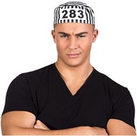 Boland cappello prigioniero nero-bianco accessorio costume adulti-2
