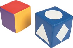 Skillastics dadi educativi colore e forma set schiuma 15cm