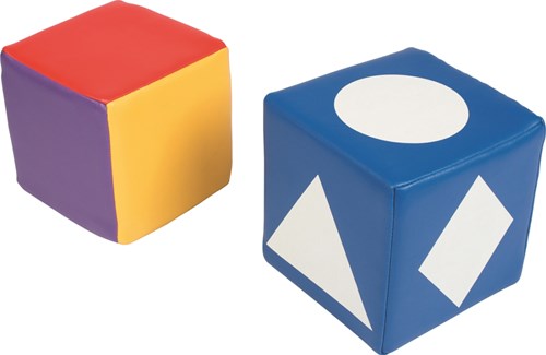 Skillastics dadi educativi colore e forma set schiuma 15cm