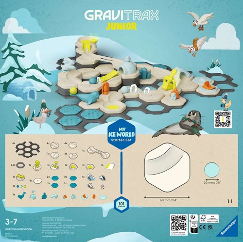 Ravensburger GraviTrax pista di biglie Junior Starter-Set L Ice giocattolo educativo-2
