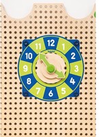 Beleduc giocattolo educativo Plug it - set orologio e foglio azione multicolore-2