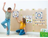 Beleduc giocattolo educativo Plug it - set orologio e foglio azione multicolore