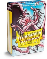 Dragon Shield bustine protettive opache rosa formato giapponese 60 carte