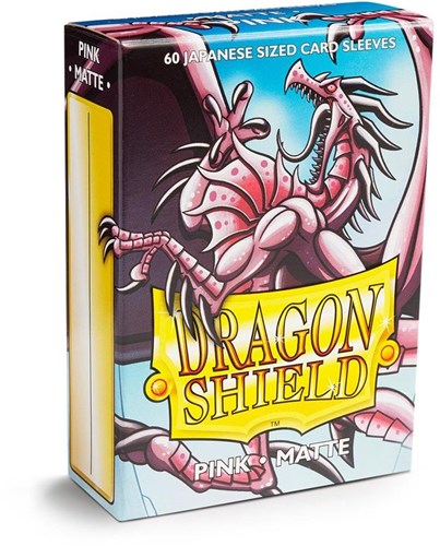 Dragon Shield bustine protettive opache rosa formato giapponese 60 carte