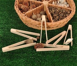 Cosy pinzette in legno giocattolo educativo confezione da 6