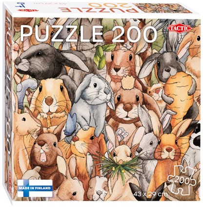 Tactic puzzle coniglietti 200 pezzi - puzzle animali per bambini e adulti