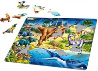 Puzzle Dinosauro - Puzzle animali Larsen con 57 pezzi in cartone-2