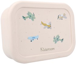 Kidzroom lunch box silicone aerei - adatta ai bambini e senza BPA