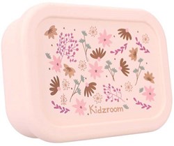 Kidzroom lunch box fiori rosa lunchbox in silicone per bambini