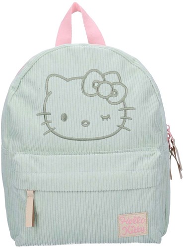 Vadobag zaino Hello Kitty verde velluto a coste - zaino scuola bambini-2