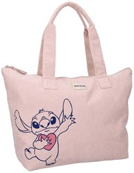 Vadobag shopper borsa Stitch beige velluto a coste design Hello Kitty