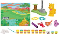 Hasbro Play-Doh set leone con pasta modellabile e accessori animali-2
