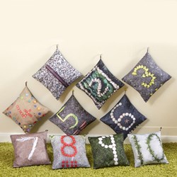 Cosy cuscini numerici nature set 10 pezzi per apprendimento giocoso