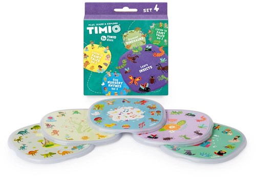 Timio giocattolo educativo - Set di dischi 4 per Timio Player, 8 lingue