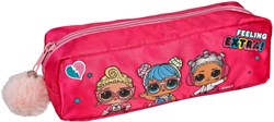 Astuccio L.O.L. Surprise - portapenne colorato con glitter e pompon