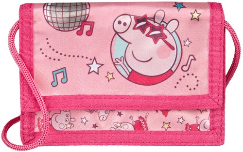Undercover portafoglio Peppa Pig per bambini con cordino e chiusura in velcro