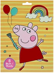 Undercover libro di adesivi Peppa Pig con 8 fogli - 340 adesivi