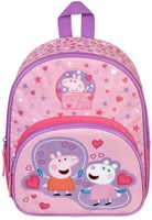 Undercover zaino Peppa Pig con tasca frontale - zaino bambini rosa viola-2