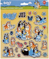 Bluey adesivi in schiuma effetto glitter divertimento creativo bambini