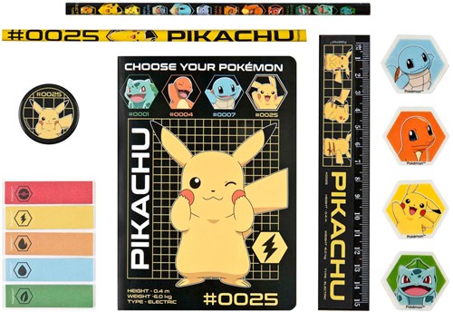 OttoSimon astuccio set scrittura Pokemon - accessorio scolastico colorato-2