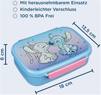 Undercover lunch box Stitch portapranzo con inserto blu rosa-3