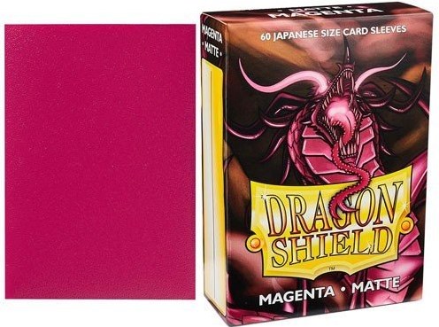 Dragon Shield bustine per carte - Giapponese opaco magenta 60 pezzi protezione carte-3
